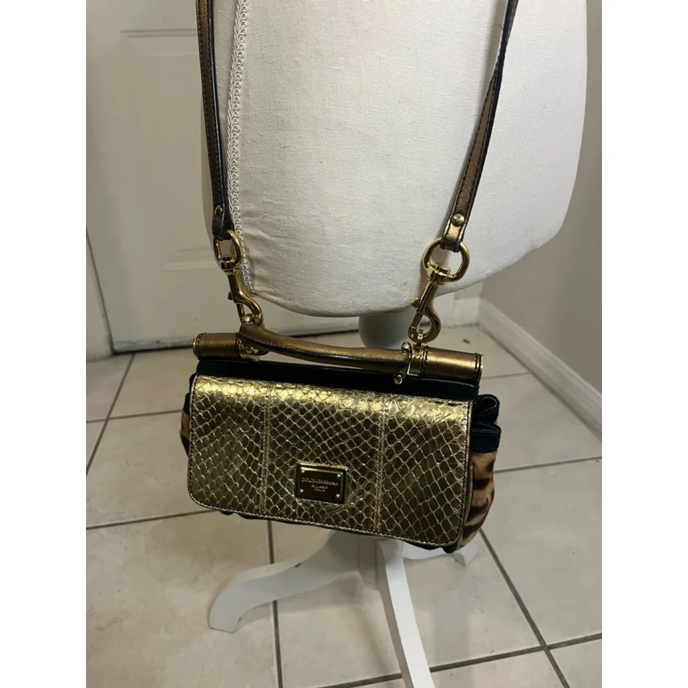 Dolce & Gabbana Miss Sicily Shoulder Bag Cross Body Bag Multicolor Made in Italy - Picture 7 of 11